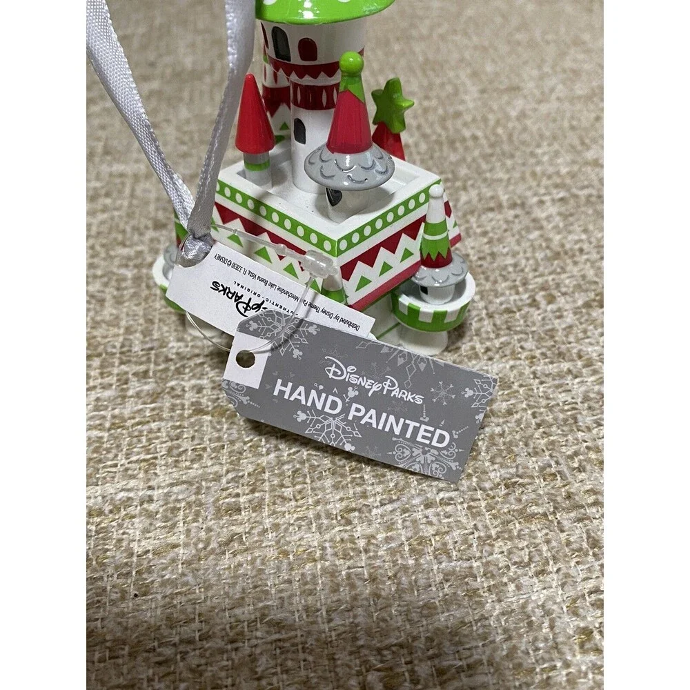 NWT Disney Fantasyland Castle Nordic Winter Village Holiday Christmas Ornament